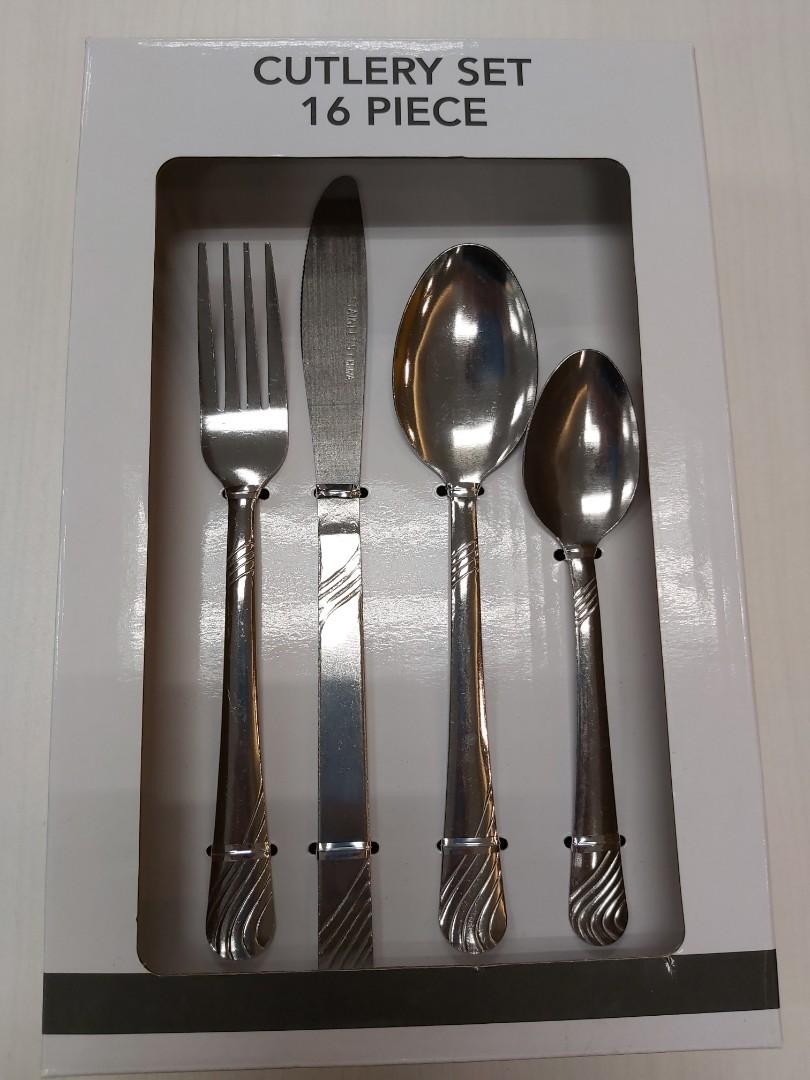 Full Cutlery Set 16 piece, Furniture & Home Living, Kitchenware