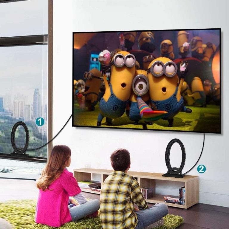 G010 GEEKERA TV Aerial, Indoor Freeview TV Ariel Kit 4G Filter Full Directional 1080P 4K GEEKERA