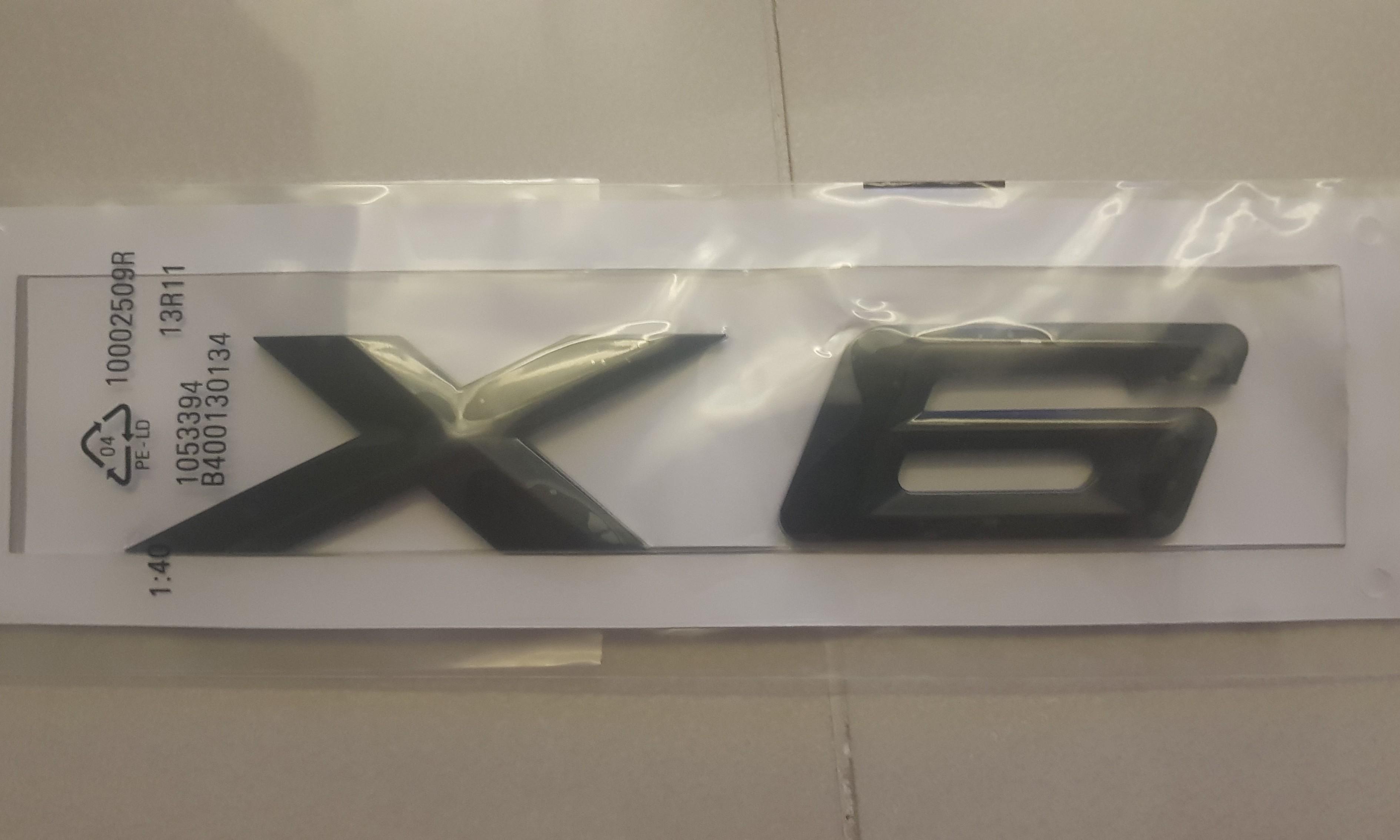 Gloss Black Bmw X6 Emblem Car Accessories Accessories On Carousell