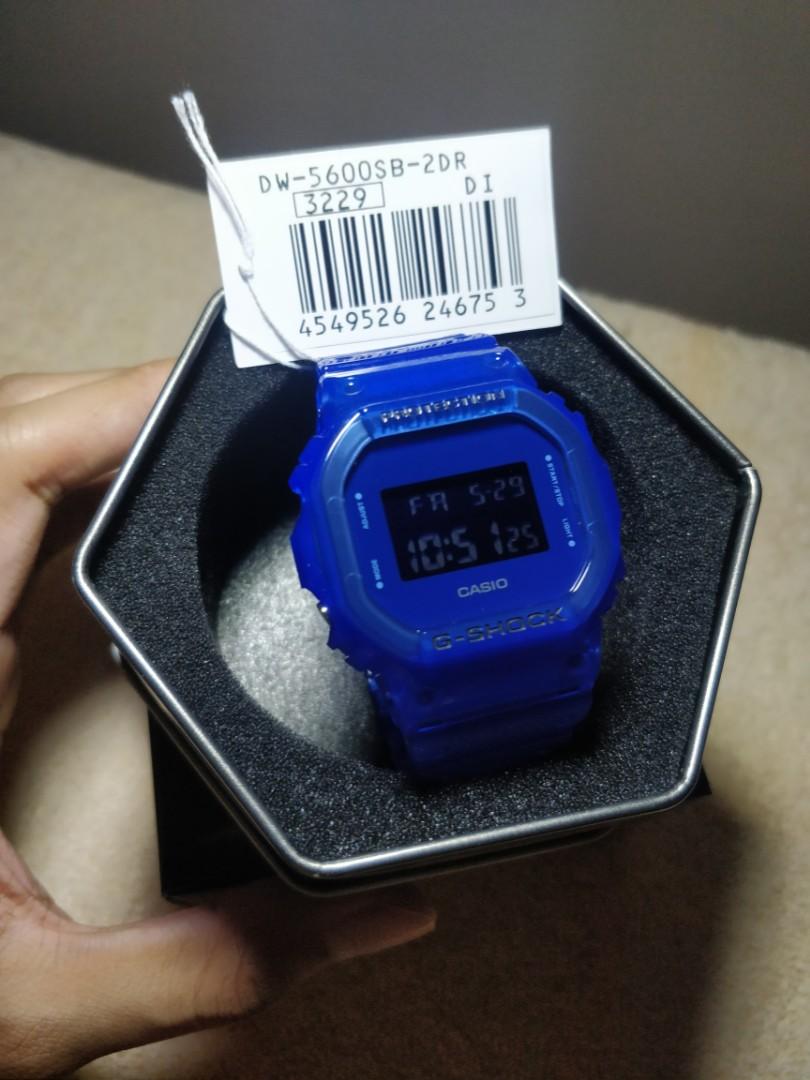 G shock jelly biru store