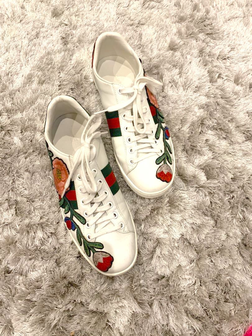 gucci ace floral