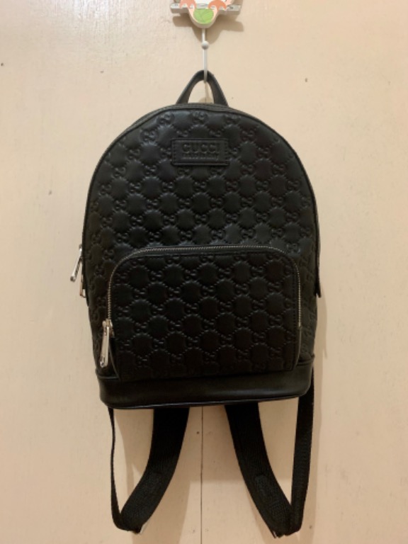 gucci signature leather backpack