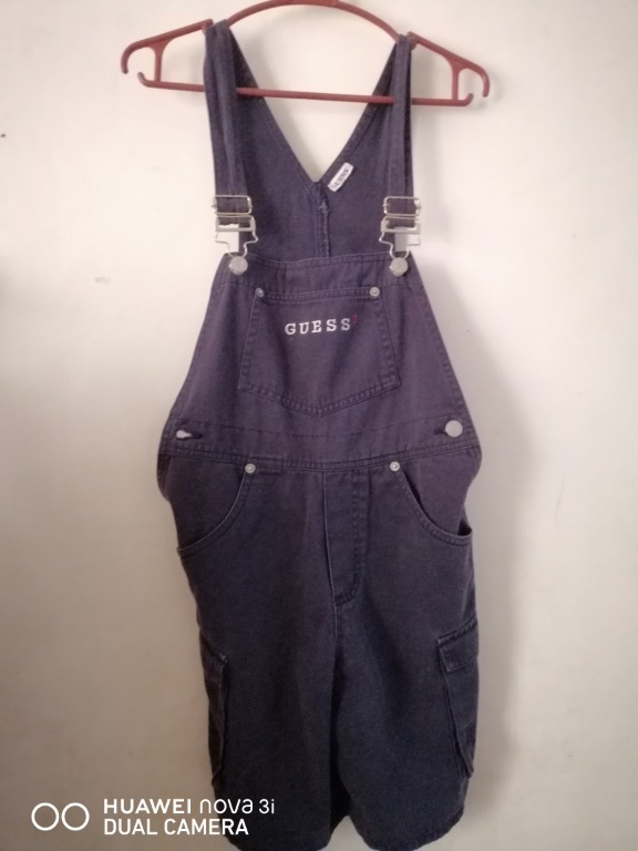 guess two tone overalls
