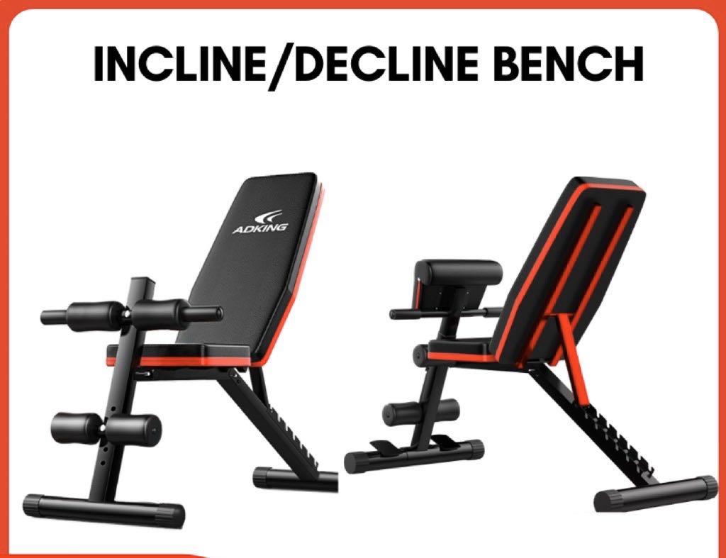 Ready stock Adking Gym Bench exercise bench dumbbell stool fully