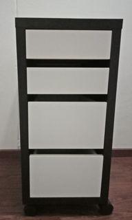 Ikea Micke Drawers (Black & White)