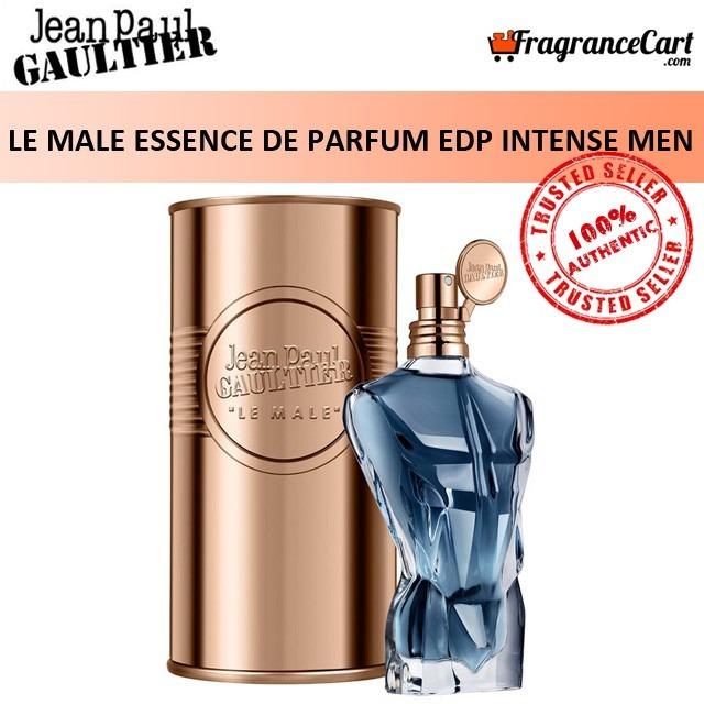 JPG Le Male Essence de Parfum EDP Intense for Men (125ml/Tester/Miniature) Jean  Paul Gaultier Blue Gold [Brand New 100% Authentic Perfume/Fragrance],  Beauty & Personal Care, Fragrance & Deodorants on Carousell