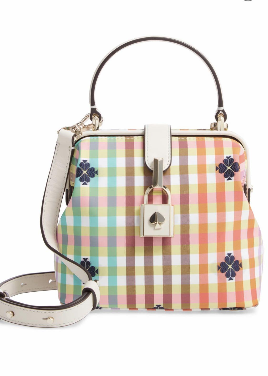 Kate spade remedy Bella plaid top hand small bag