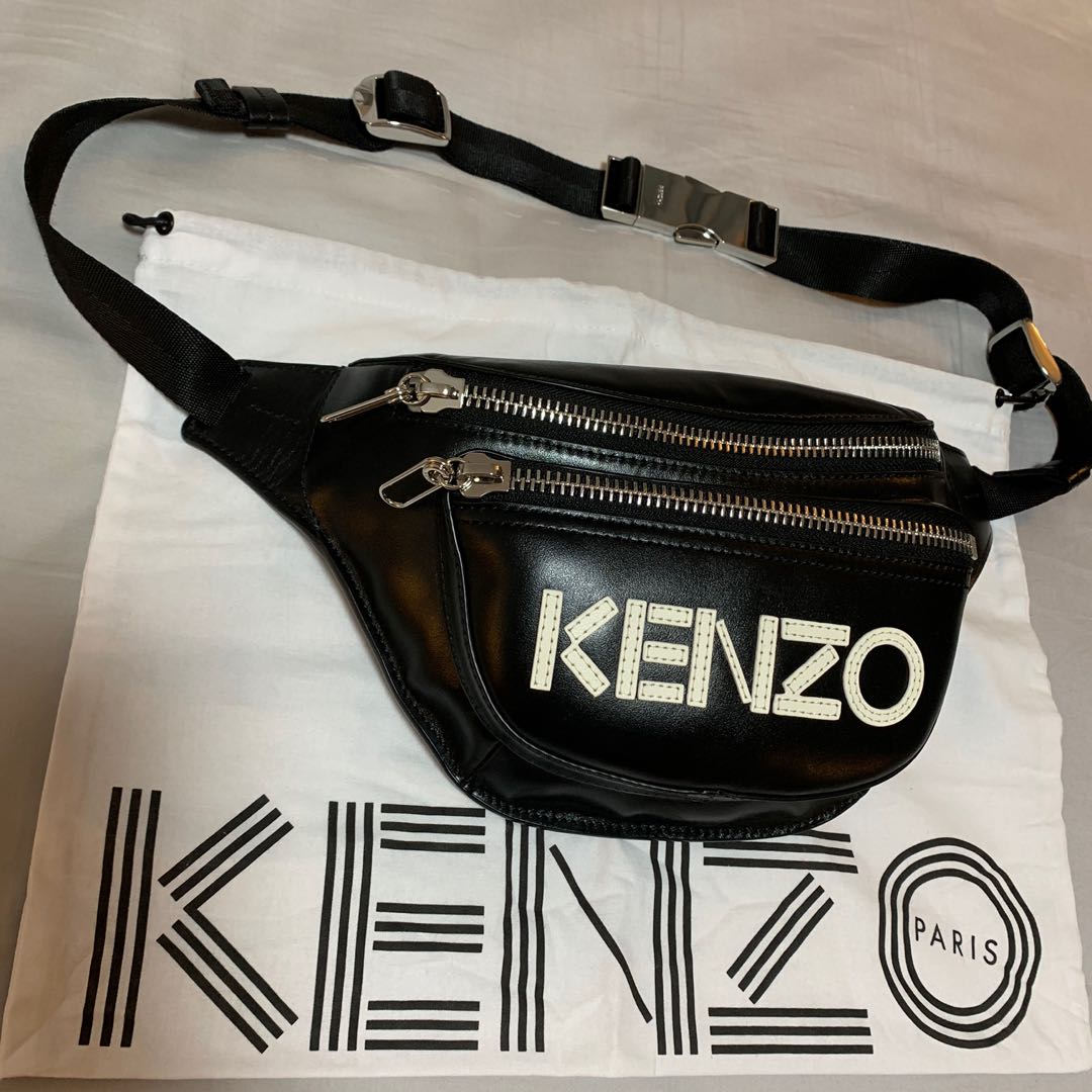 kenzo logo bum bag