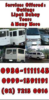 L300 FB Van for Hire Other Vans Urvan Hiace Innova Also Available