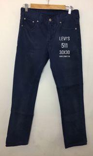 Levi’s 511 Blue 30x30 Good Condition