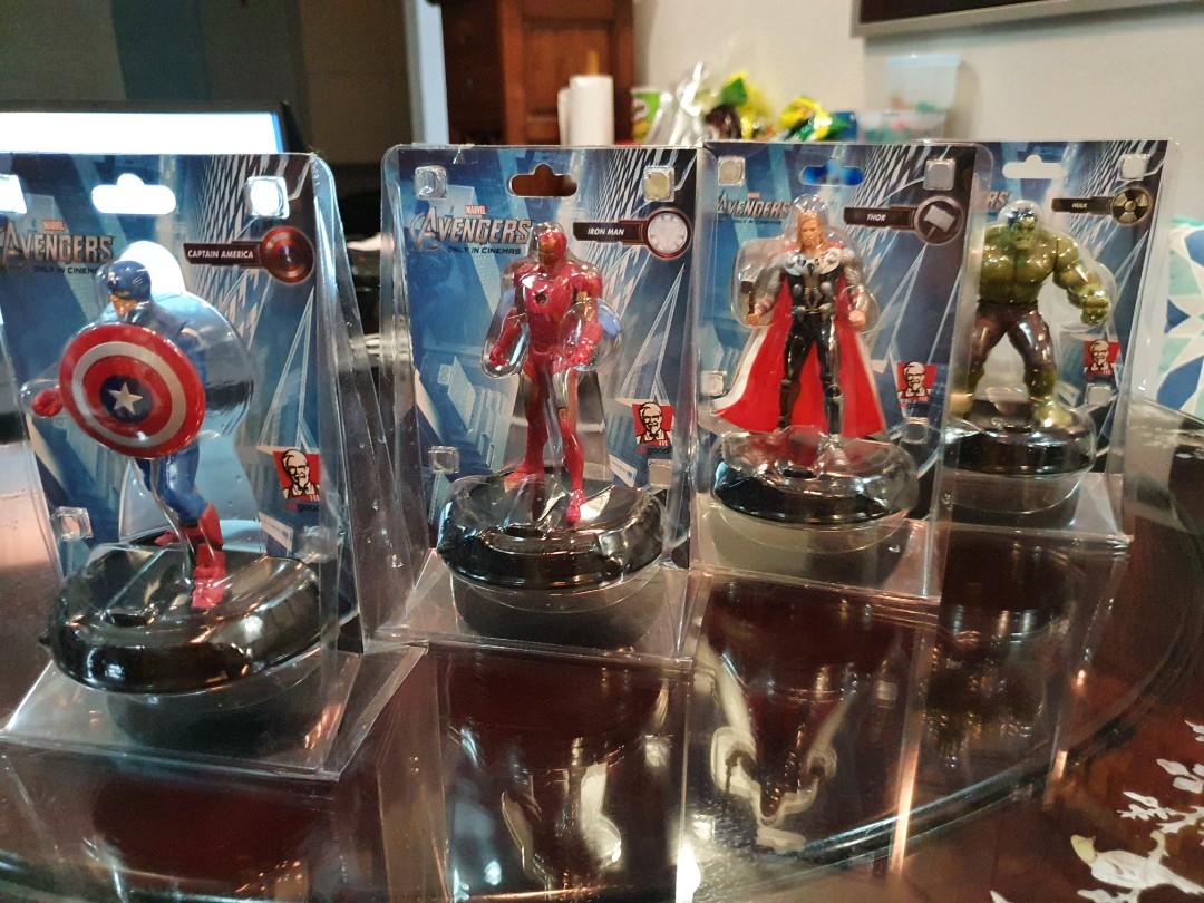 Limited Edt Marvel Avengers Toy Set From Kfc Toys Games Bricks Figurines On Carousell Comic book hero action figures. limited edt marvel avengers toy set from kfc