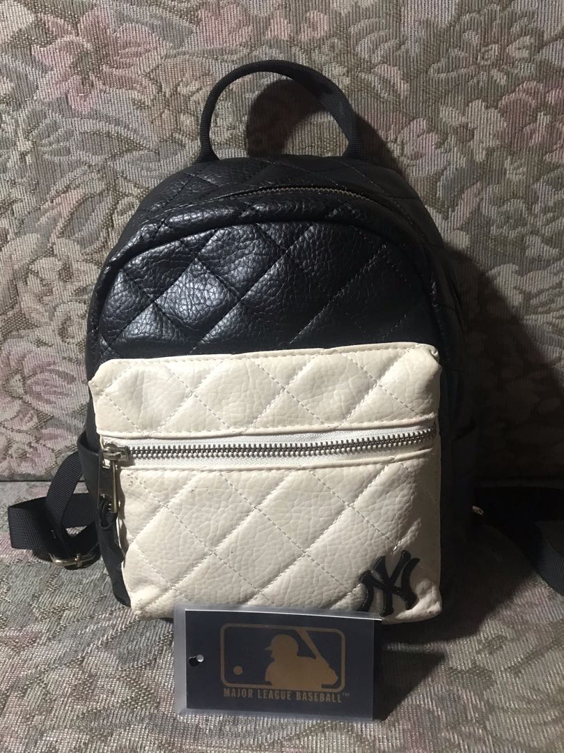 baseball leather backpack