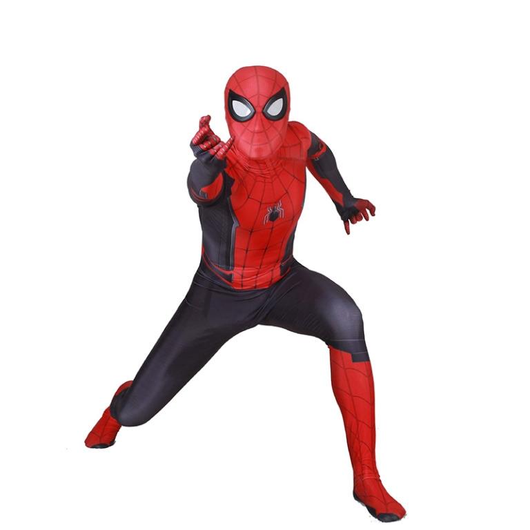 Spider-Man: Far From Home Jumpsuit Cosplay Costume - Full Bodysuit For Men & Kids (Multi-Color, Handmade) 2 thumbnail image