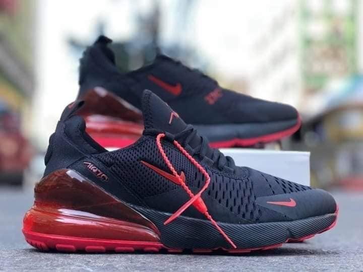 Nike air max 270 off noir habanero hot sale red