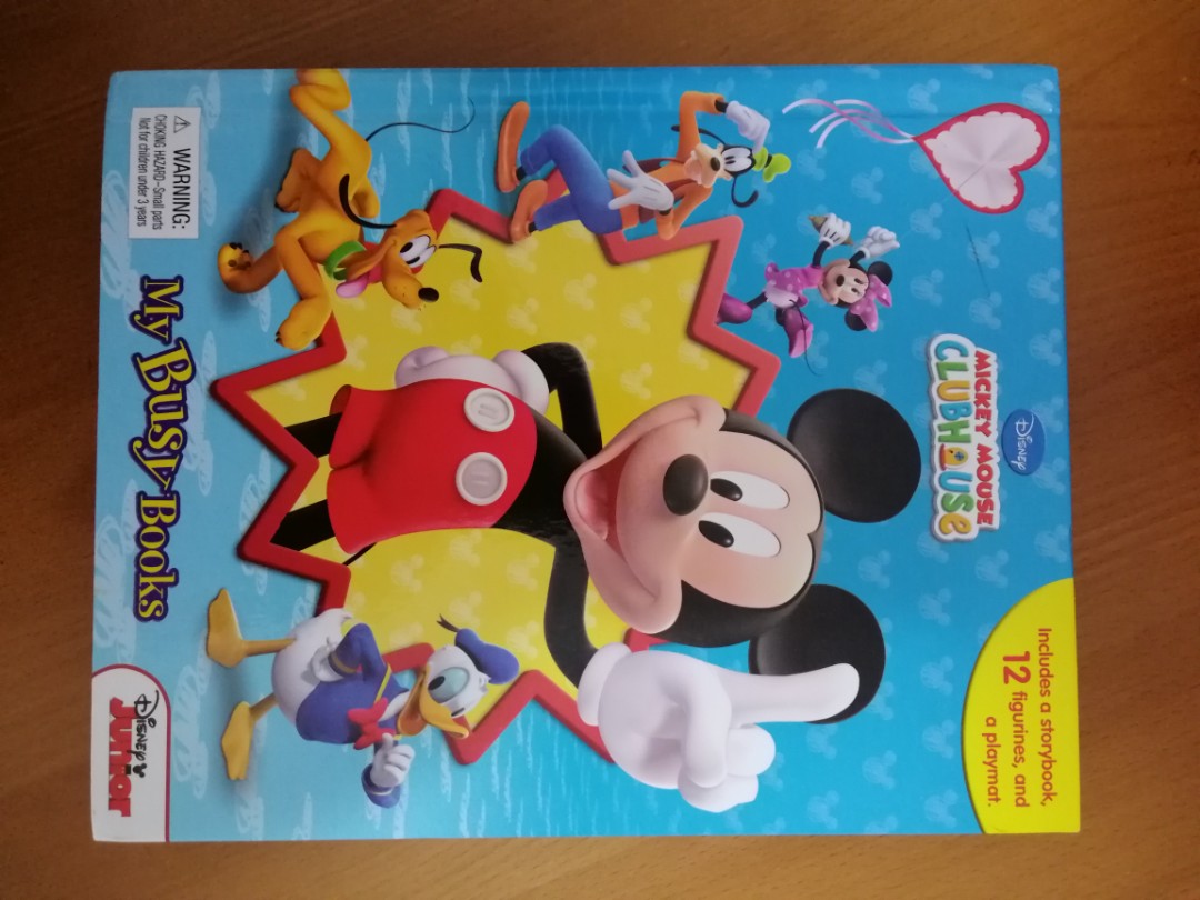 mickey mouse clubhouse my busy book playmat & figures