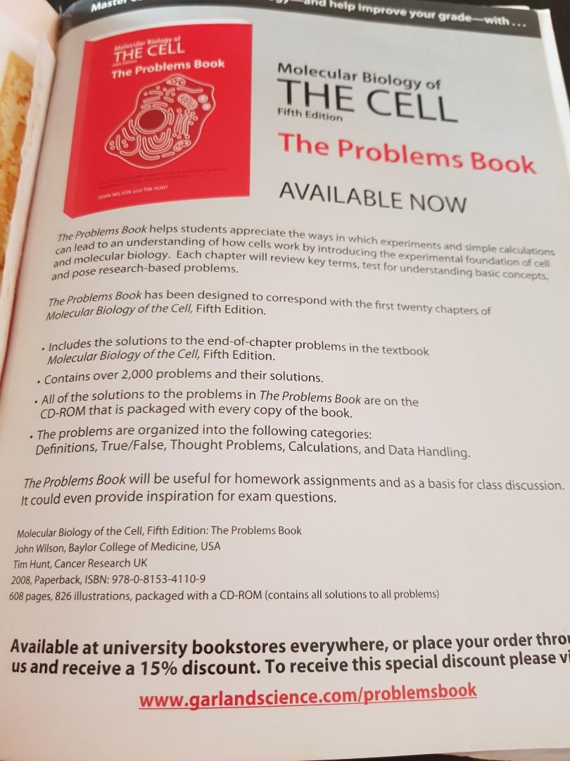 Molecular Biology Of The Cell 5th Edition Books Stationery Textbooks Tertiary On Carousell