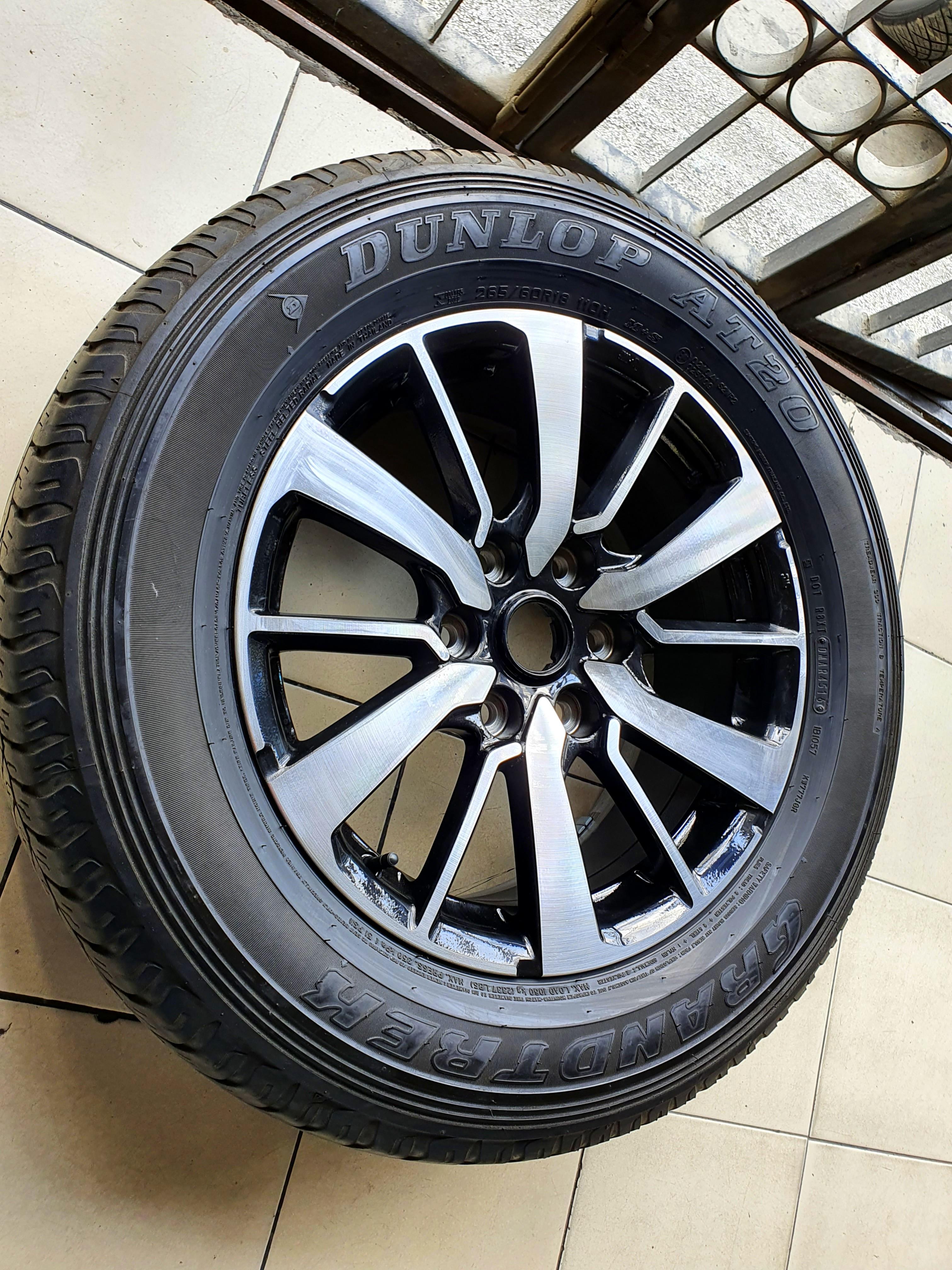 Montero Sport 18 with dunlop all terrain at Tires, Car Parts