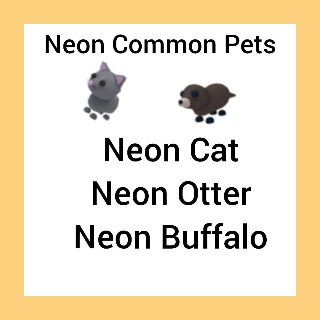 Neon Common Pets Toys Games Video Gaming In Game Products On Carousell - roblox neon otter