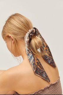 NEW Urban Outfitters Silk Scarf Scrunchie