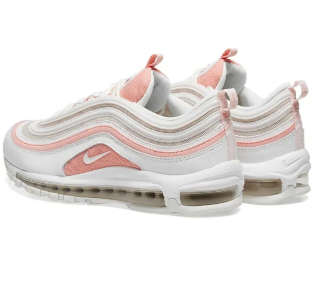 Air max 97 summit white bleached deals coral (w)