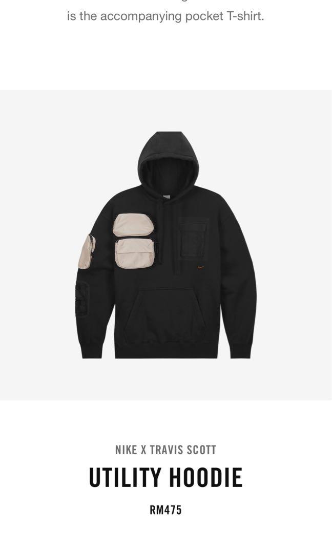 Nike x Travis Scott Utility Hoodie, Men's Fashion, Tops u0026 Sets, Hoodies on  Carousell