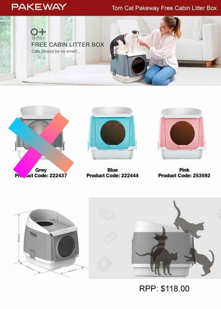 No Mess Cat Litter Box, Pet Supplies, For Cats, Cat Accessories on