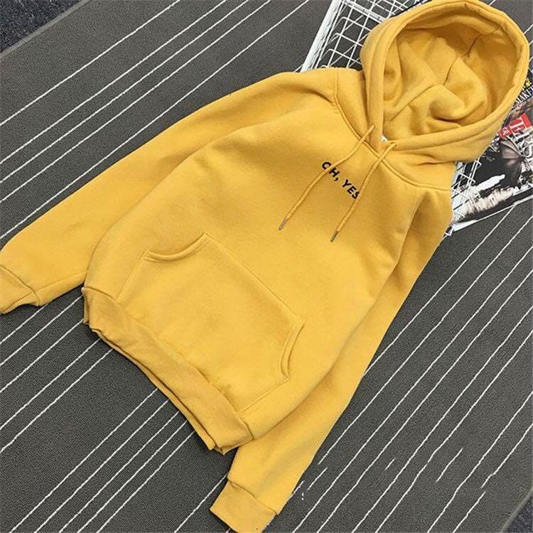Oh yes yellow hoodie sale