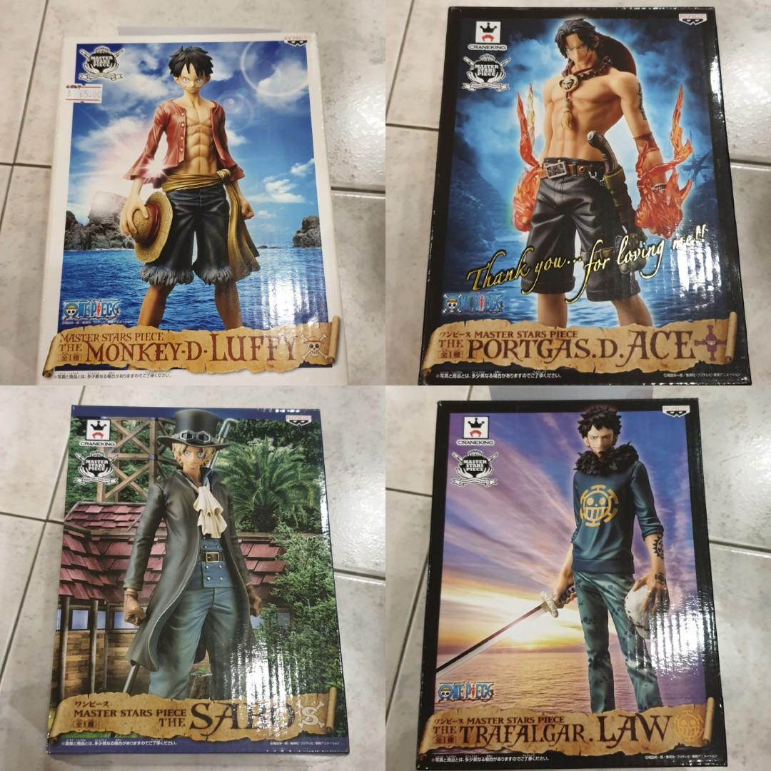 One Piece Banpresto Craneking Master Stars Piece Msp Monkey D Luffy Portgas D Ace Sabo Trafalgar Water D Law Set Hobbies Toys Toys Games On Carousell