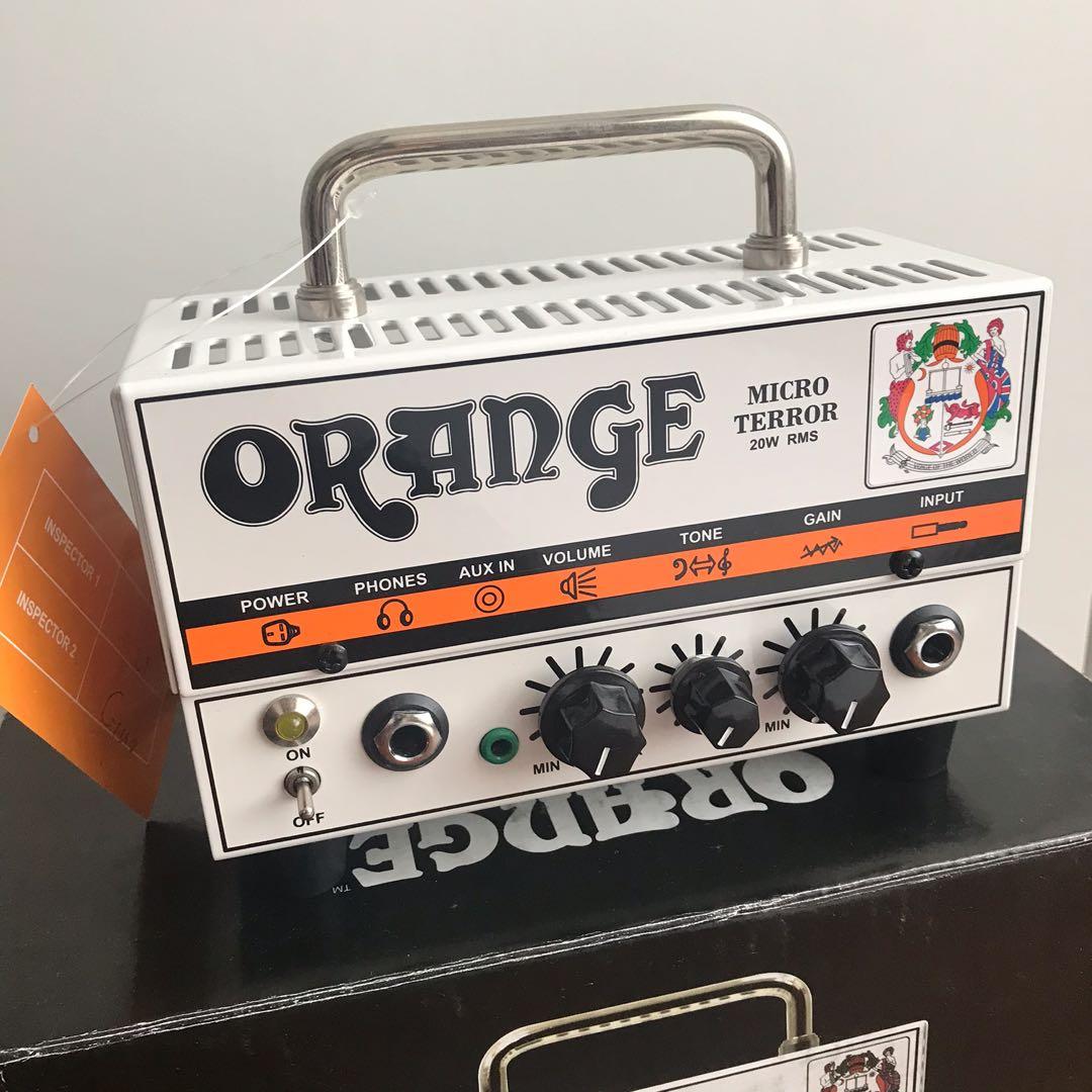 Tête D'ampli Guitare Orange Micro Terror 20W - Préampli à Lampe 12AX7, Sortie Casque | Compacte Et Puissante