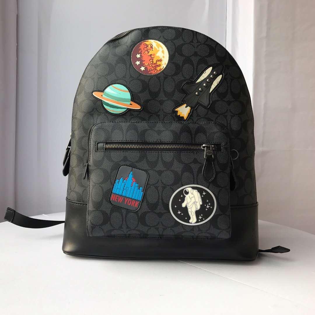 Coach backpack online with patches