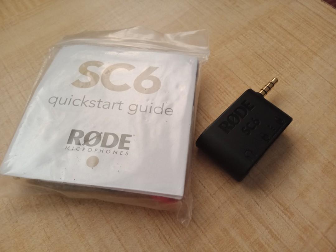 rode sc6 dual trrs input and headphone output for smartphones