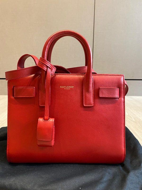 Saint Laurent YSL Sac De Jour Nano Red