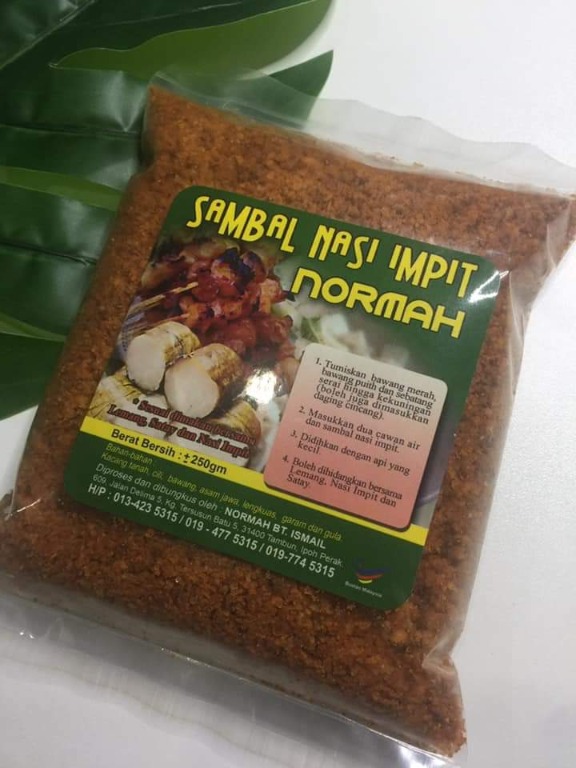 Sambal Nasi Impit Normah Food Drinks Local Delights Halal Local Delights Others On Carousell