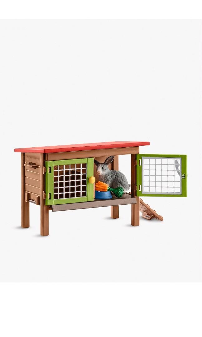 schleich rabbit hutch