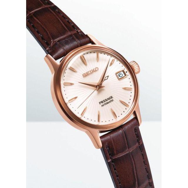Seiko Presage Automatic SRP852J1 Women s Watch Blue Dial Brown