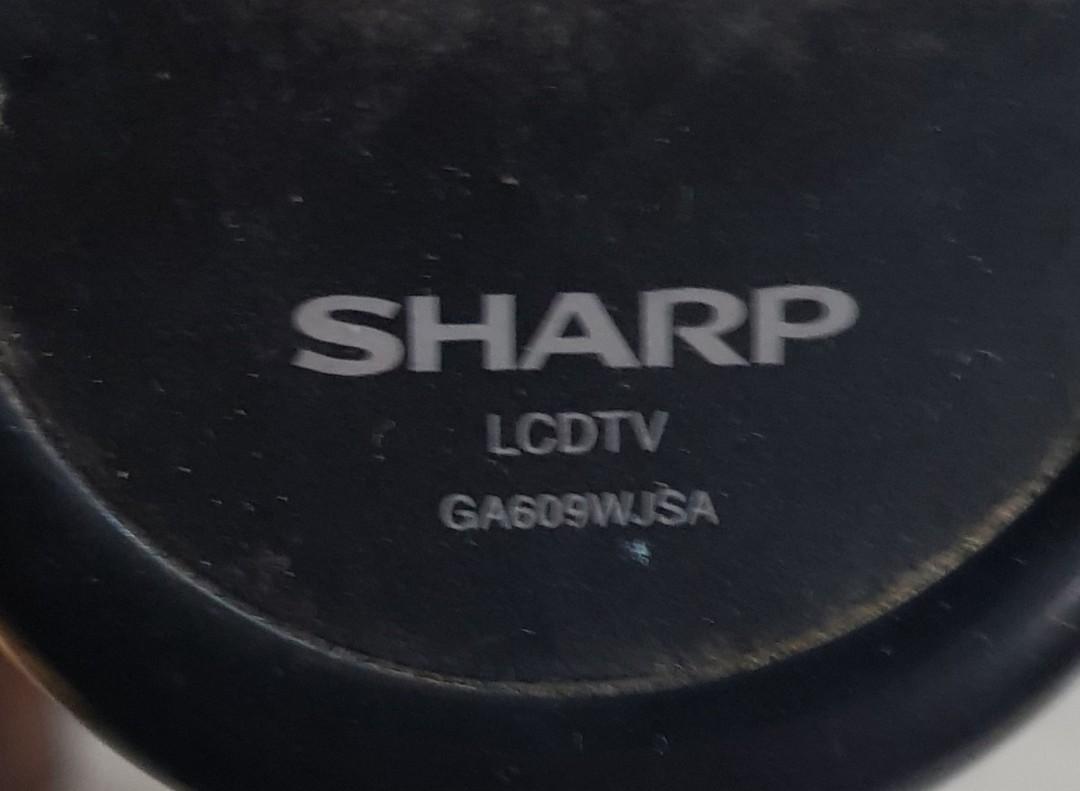 SHARP TV REMOTE CONTROL (Category: TV) located in Singapore. Submitted by getsteam (Listing ID 1009754776, Image 2). Description: Original Sharp LCD TV remote control. model : GA609WJSA. Wrkng condition..