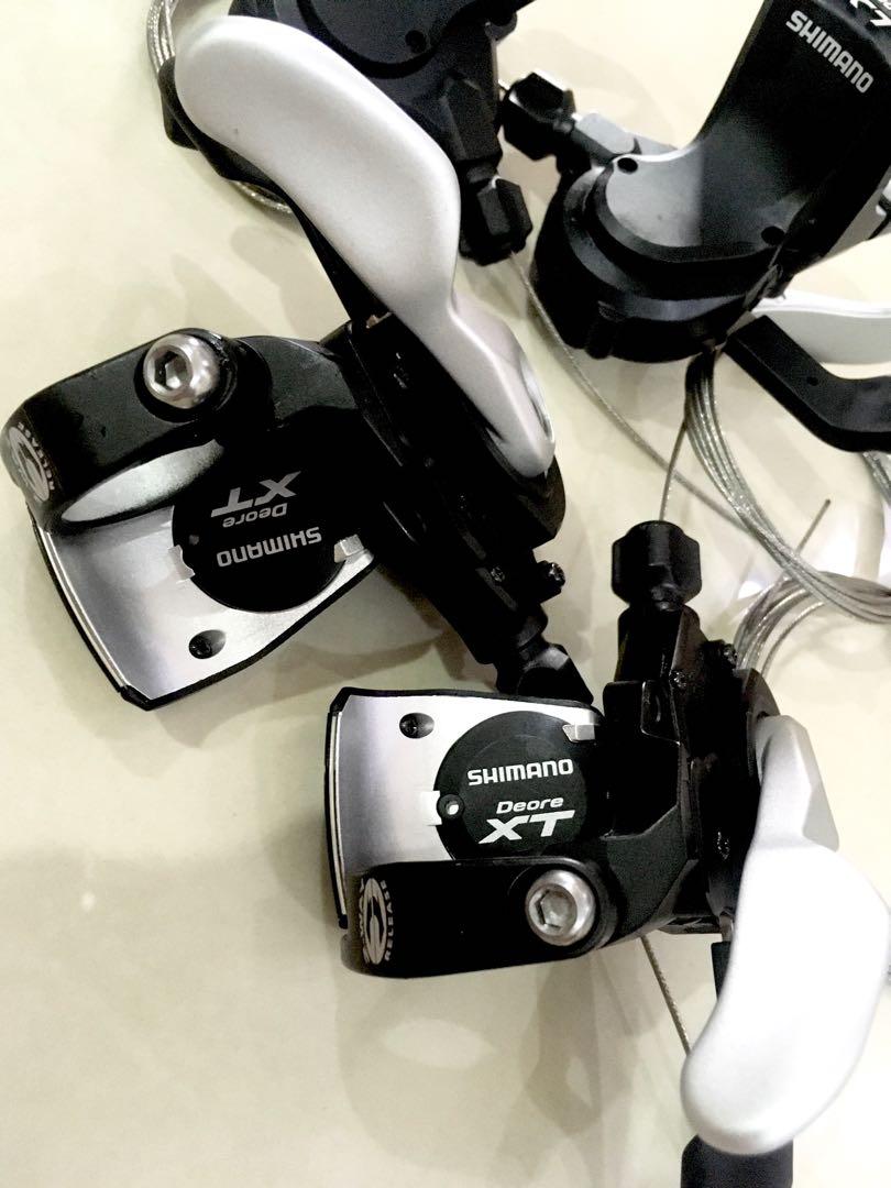 Shimano Deore XT M770 Shifters 3 X 9 Speed Sports Equipment Bicycles Parts Parts Accessories on Carousell