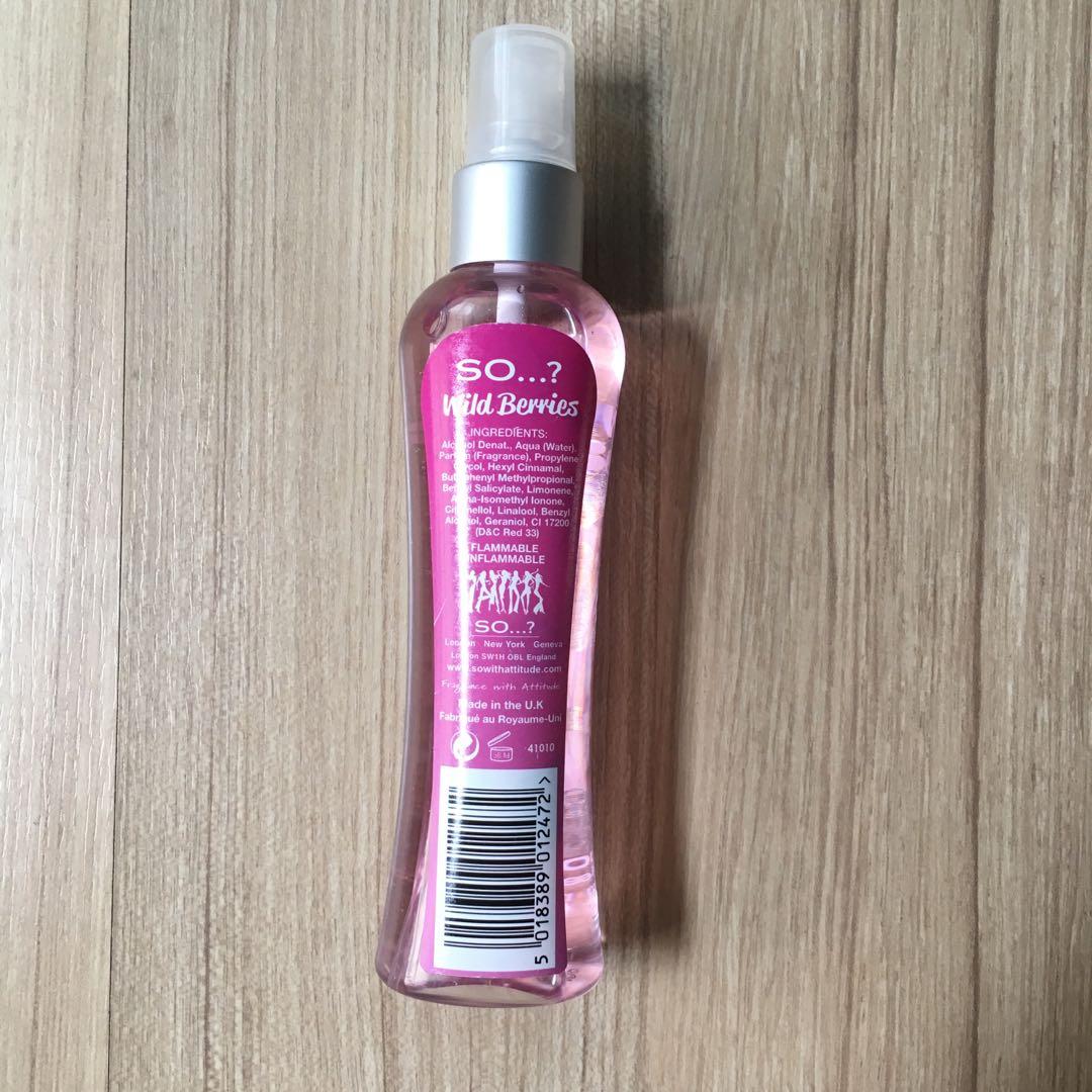 So wild berries hotsell body mist