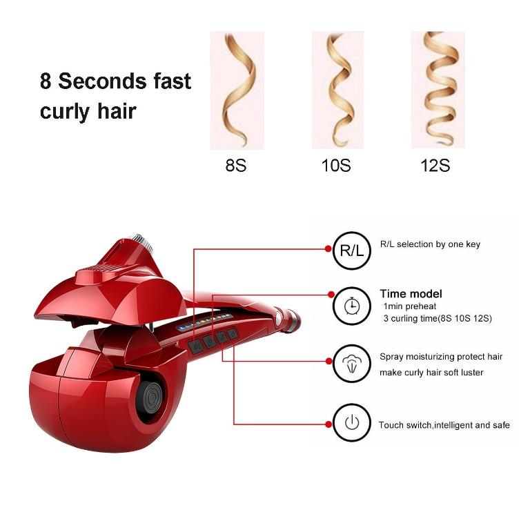 Spa Steamer Curl Professional Automatic Hair Steam Curler Ceramic