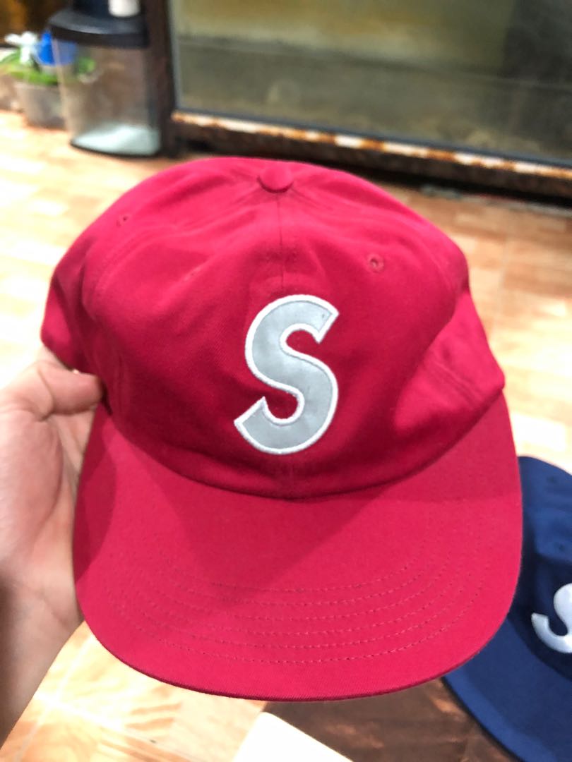 Supreme 3M Reflective S logo 6 Panel Red Men s Fashion Watches