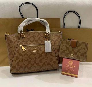 Take all bundle authentic coach bag and wallet with perfume ready to ship