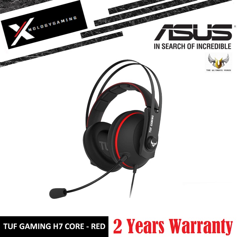 Tuf Gaming H7 Core Red Headset Electronics Audio On Carousell
