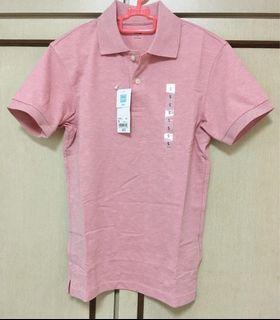 Uniqlo Men’s Pique Polo - Salmon Pink (Size S)