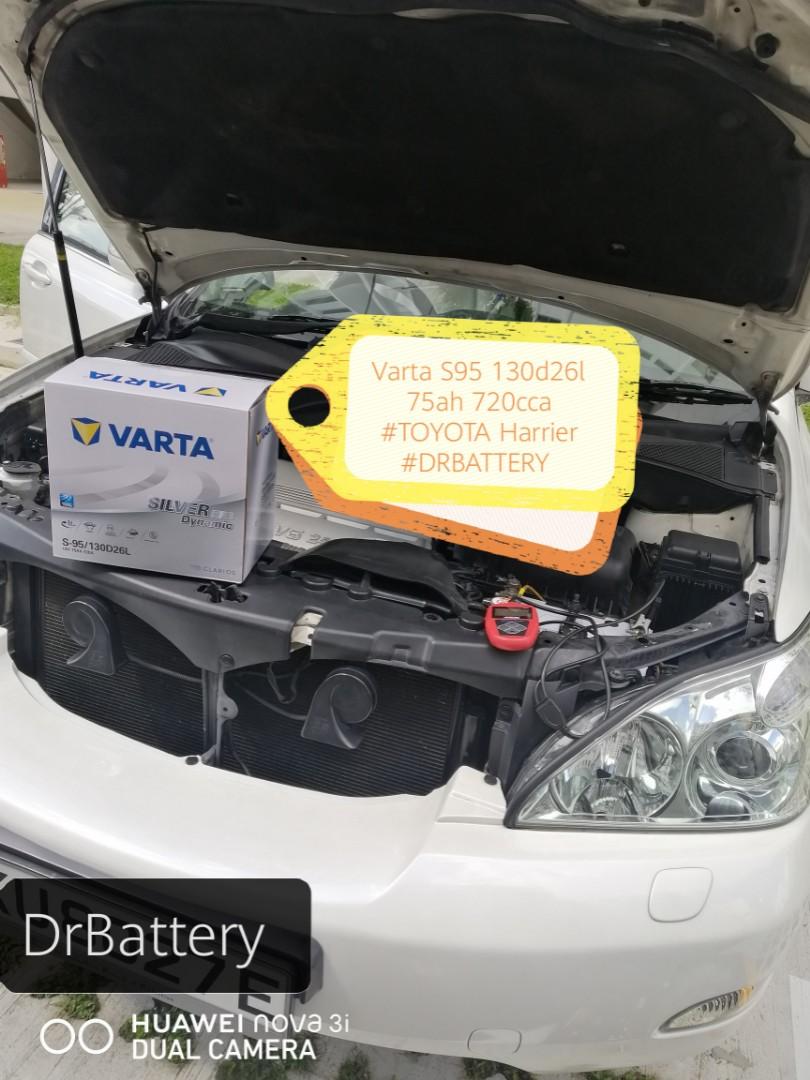 Varta S95 130d26l 75ah 7cca For Lexus Rx300 V6 Car Accessories Accessories On Carousell