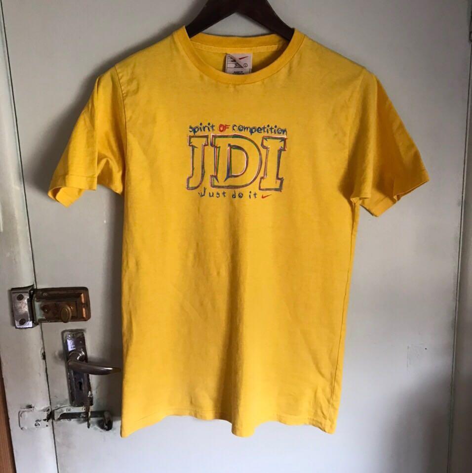 yellow just do it shirt