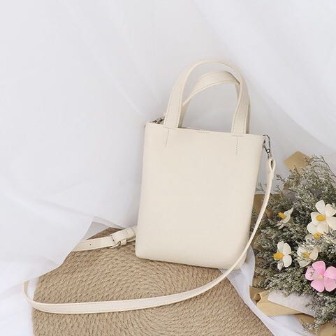 White mini new arrivals tote