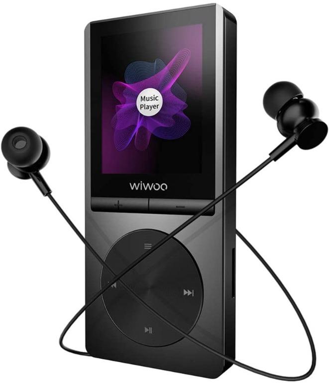 ** Wiwoo MP3 Player with Bluetooth 4.0, 16GB Music Player with FM Radio