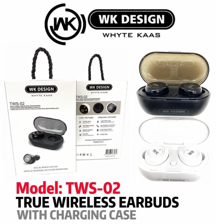 true wireless design bluetooth earbuds