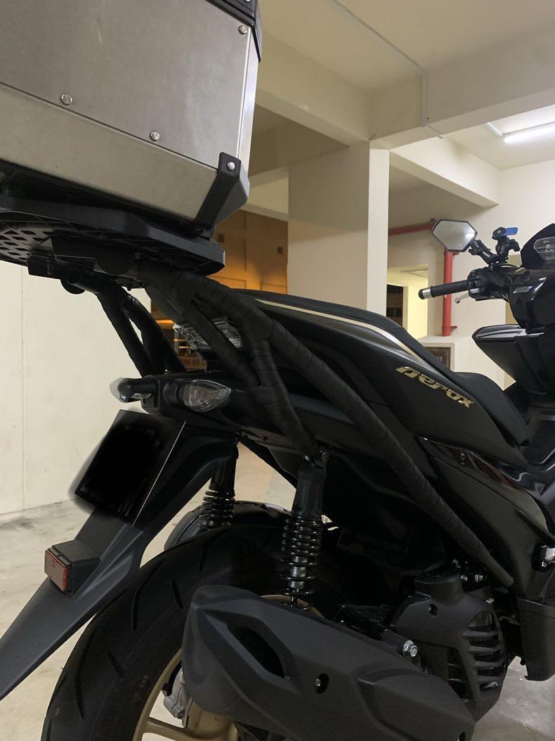 Aerox Back Rack Yamaha aerox heavy duty rack, Motorcycles, Motorcycle Accessories on ...