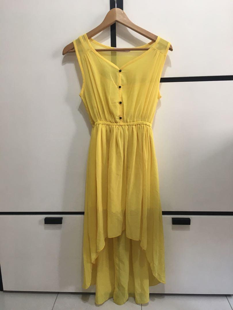 pastel yellow summer dress